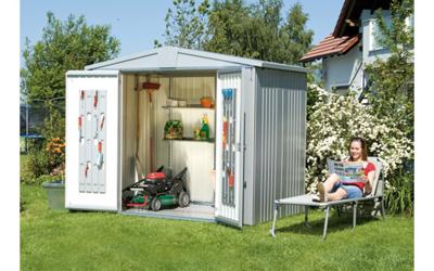 Biohort Europa 2 metalen berging 172x156x196 cm- Zadeldak- Metaal- Biohort