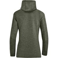 JAKO 6729D Sweater Met Kap Premium Basics Dames - Kaki Gemeleerd - 44 - thumbnail