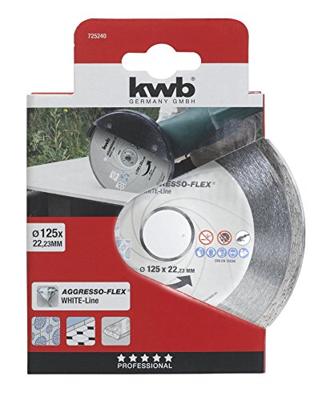 Diamantschijf wit 125x22 mm aggr KWB - Kwb Diamantschijf wit 125x22 mm aggr KWB - Kwb