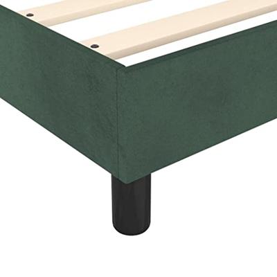 Boxspringframe fluweel donkergroen 160x200 cm Boxspringframe fluweel donkergroen 160x200 cm
