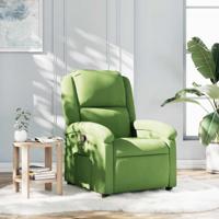 Fauteuil verstelbaar fluweel lichtgroen - thumbnail
