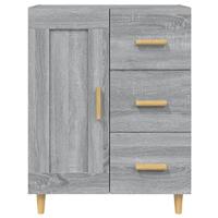 Dressoir 69,5x34x90 cm bewerkt hout grijs sonoma eikenkleurig - thumbnail
