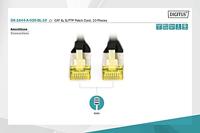 Digitus DK-1644-A-020-BL-10 RJ45 Netwerkkabel, patchkabel CAT 6A S/FTP 2.00 m Zwart 1 stuk(s) - thumbnail