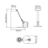 Brilliant Kaila G93126/06 LED-tafellamp LED 8 W Energielabel: E (A - G) Zwart - thumbnail
