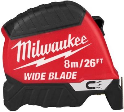 Milwaukee rolmaat | wide blade | magnetisch | 26 ft / 8 m x 35 mm - 4932499210