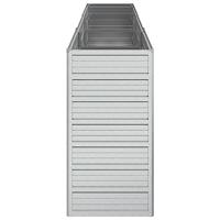 Plantenbak verhoogd 240x40x77 cm gegalvaniseerd staal zilver - thumbnail