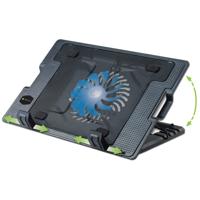 Techly ICOOL-CP12TY notebook cooling pad 43,9 cm (17.3") 1400 RPM Zwart - thumbnail
