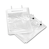 Zak | Beugelzak | LDPE | 26x44cm | Heel brood | transparant | 1000 stuks - thumbnail