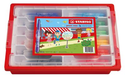 STABILO Extra-thick viltstift Abrikoos (kleur), Blauw, Groen, Lichtgroen, Lila, Oker, Oranje, Roze, Rood, Geel 96 stuk(s) STABILO Extra-thick viltstift Abrikoos (kleur), Blauw, Groen, Lichtgroen, Lila, Oker, Oranje, Roze, Rood, Geel 96 stuk(s)