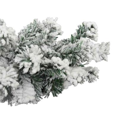 VidaXL Kerstslinger met sneeuw 10 m pvc groen