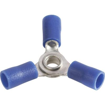 Vogt Verbindungstechnik 3631a3 Splitter Dwarsdoorsnede (max.)=2.50 mm² Schachtdiameter=4 mm Deels geïsoleerd Blauw 1 stuk(s)