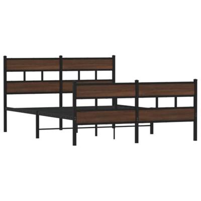 Bedframe met hoofdbord en voetbord zonder matras 140x190 cm Bedframe met hoofdbord en voetbord zonder matras 140x190 cm