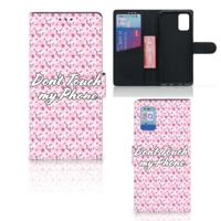 Samsung Galaxy A02s | M02s Portemonnee Hoesje Flowers Pink DTMP - thumbnail