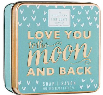 Scottish Fine Soaps Soap in a Tin Sweet Sayings Love You To The Moon And Back 100gr