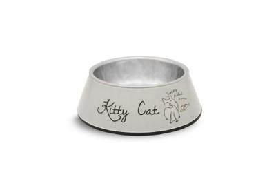 Beeztees Kitty Cat - Kattenvoerbak - Grijs - 14X4,5 Cm