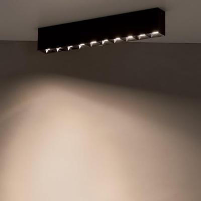 Lyora Zwarte opbouwspotMidi Led 10x1 leds - 4000K - 10060