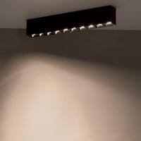 Lyora Zwarte opbouwspotMidi Led 10x1 leds - 4000K - 10060 - thumbnail