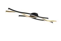 Trio PlafondlampBlaze zwart met goud - 641210308 - thumbnail