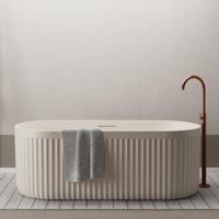 Ligbad Vrijstaand Ideavit Archtec Rock 170x75x60 cm Cream Ideavit - thumbnail