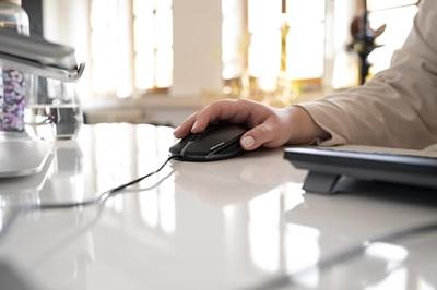 CHERRY Gentix Muis USB Optisch Zwart 3 Toetsen 1000 dpi Geïntegreerd scrollwiel