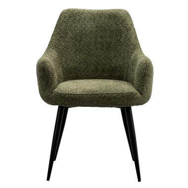 Eetkamerstoel Noah - groen - Leen Bakker