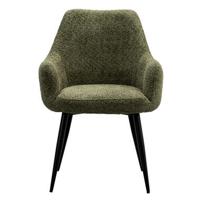 Eetkamerstoel Noah - groen - Leen Bakker - thumbnail