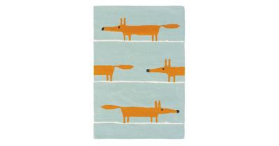 Scion - Mr Fox Aqua 25308 - 090x150 cm Vloerkleed