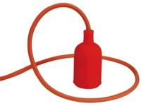 Design lamphouder met textielkabel rood Velleman - Velleman - thumbnail