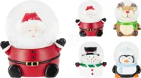 Sneeuwbol Kerstfiguur 6,5cm Assorti 1st - thumbnail