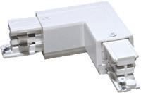 Euro 3 fase rails l - connector rechts (65x65 mm) wit - thumbnail