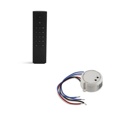 Afstandsbediening 4-zone RF zwart + ontvanger