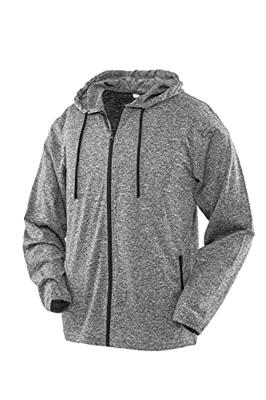 Spiro RT277M Men´s Hooded Tee-Jacket - Marl Grey - XXL