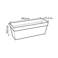 Elho loft urban trough balkonbak 50 antraciet - thumbnail