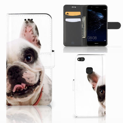 Huawei P10 Lite | Telefoonhoesje | Met pasjeshouder | Franse Bulldog Huawei P10 Lite | Telefoonhoesje | Met pasjeshouder | Franse Bulldog