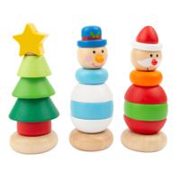 Small Foot houten stapeltoren kerstfiguur, per stuk - thumbnail