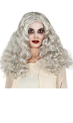 Zilver Pruik Bobby Halloween
