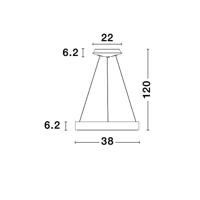 Lyora HanglampRando Thin goud Ø 38cm - 9453432 - thumbnail
