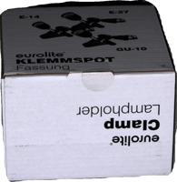 Eurolite 9460120N Lampfitting-adapter E27 230 V 60 W Met klembevestiging, Met eurostekker, Met wipschakelaar - thumbnail
