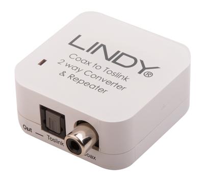 Lindy 70411 Audio Converter en Extender SPDIF naar RCA Coax Beige