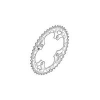 Shimano kettingblad deore fc-m530 44t zwart - thumbnail