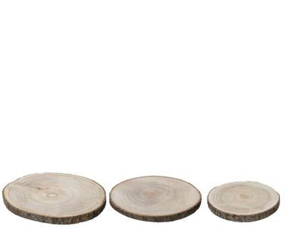 Decoris Onderbord hout dia37cm 3-delig Decoris Onderbord hout dia37cm 3-delig