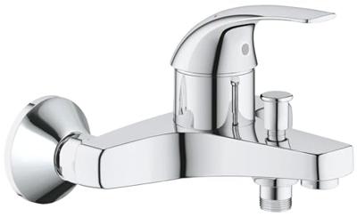 Grohe Badkraan Start Curve met Omstel en Koppelingen Chroom