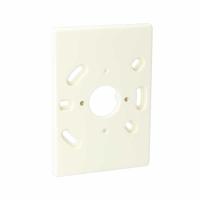 Montageplaat plafond met messing busjes 85x121mm creme AT1401 voor stopcontact enkel of dubbel - thumbnail