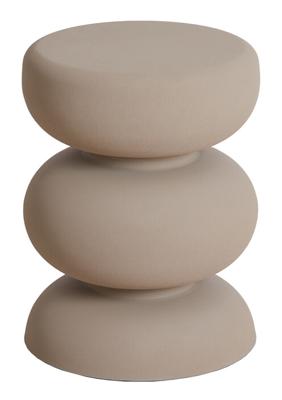 Light & Living Bijzettafel 'Kobodo' 35cm, kleur Mat Crème