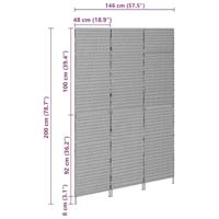 Kamerscherm Beige 146 x 200 cm poly rattan - thumbnail