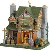 Lemax spruce mountain distillery & moonshine verlicht kersthuisje Caddington Village 2024 - thumbnail