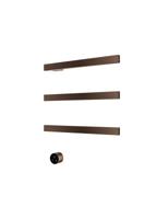 Hotbath &MORE set van 3 rails RAS50 SQUARE 50 cm met separate schakelaar en inbouw element Tuscan Bronze (RAS50-3TB) - thumbnail