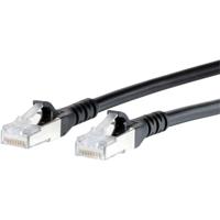 Metz Connect 1308455000-E RJ45 Netwerkkabel, patchkabel CAT 6A S/FTP 5.00 m Zwart Snagless 1 stuk(s) - thumbnail