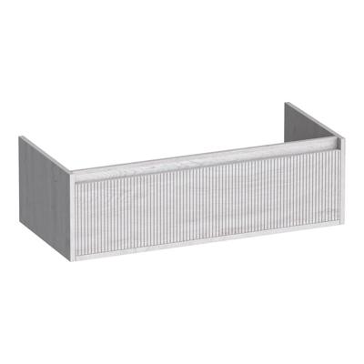 Brauer Hope Wavy - Onderkast - 100 cm - met 1 Softclose Lade Greeploos en 1 Sifon Uitsparing - Forest Seashell