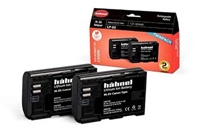 Hähnel Fototechnik HL-E6, 2er Camera-accu Vervangt originele accu LP-E6 7.2 V 1650 mAh Hähnel Fototechnik HL-E6, 2er Camera-accu Vervangt originele accu LP-E6 7.2 V 1650 mAh